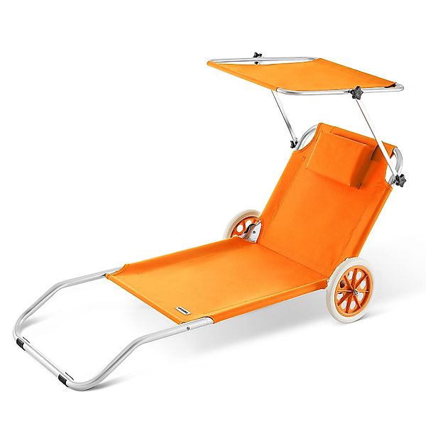 Casaria Gartenliege Kreta, Strandliege Für Unterwegs günstig online kaufen
