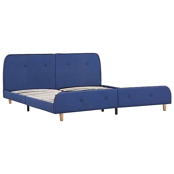 vidaXL Bettgestell Blau Stoff 180x200 cm Modell 1615760 günstig online kaufen