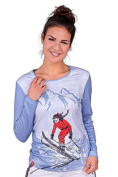 Almgwand Trachtenshirt Funktionsshirt Ski Damen - SCHNAITSTADLALM - grau, h günstig online kaufen