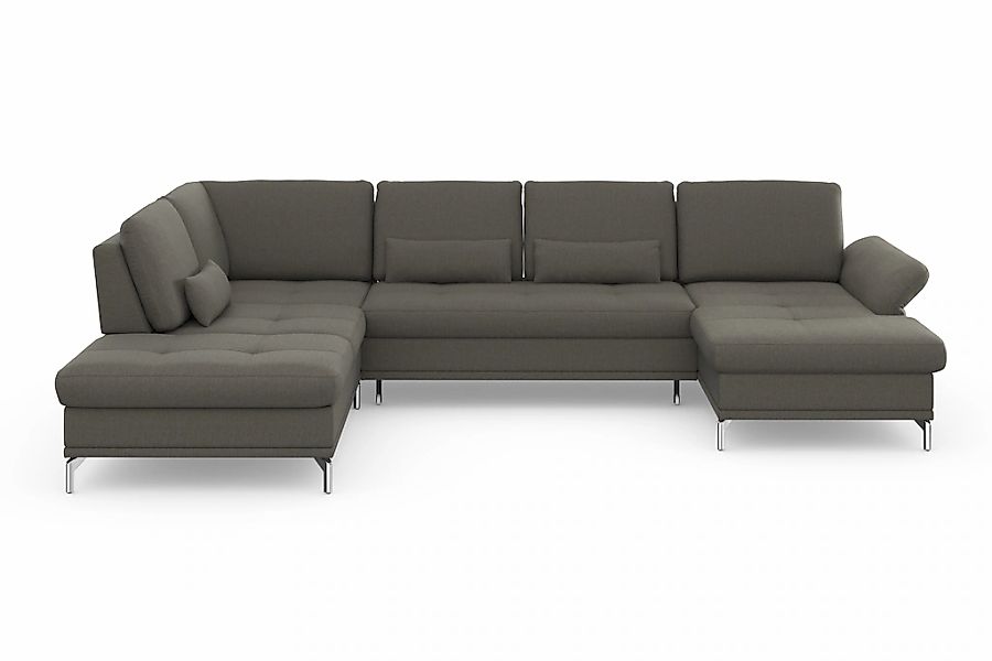 INOSIGN Wohnlandschaft »Palm Beach U-Form« Federkern, mit Sitztiefenverstel günstig online kaufen