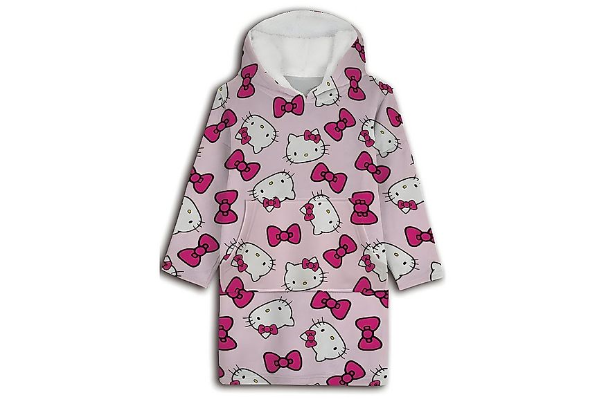 Hello Kitty Sweatponcho Hello Kitty Kuschelponcho Kuscheldecke mit Ärmeln K günstig online kaufen