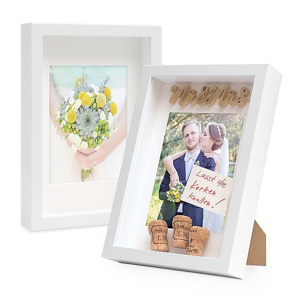 PHOTOLINI Bilderrahmen 2er Set 3D-Rahmen mit günstig online kaufen