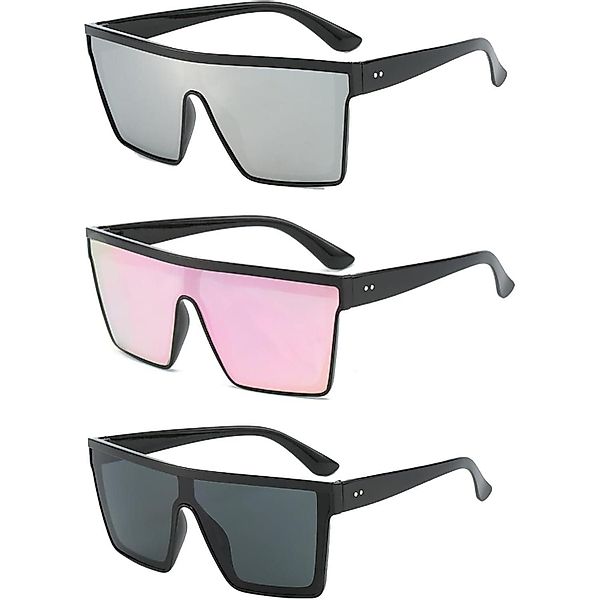 LuxusKollektion Retrosonnenbrille 3er Pack Retro Square günstig online kaufen