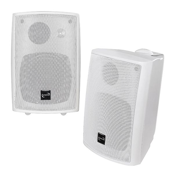 Dynavox PB-402 Wetterfeste 3-Wege-Boxen Mit Halterung Weiß günstig online kaufen