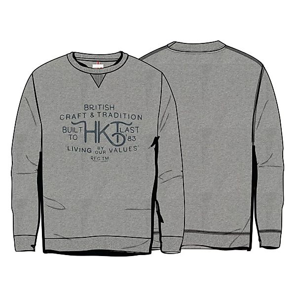 Hackett Craft Crew Neck Sweatshirt L Light Grey Marl günstig online kaufen