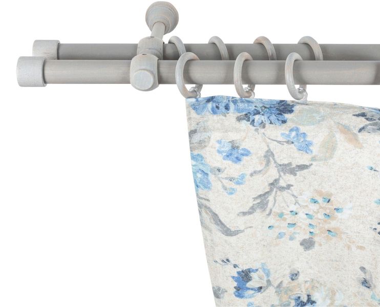 SN DECO GROUP Gardinenstange "Cafiro" 2 läufig-läufig Fixmaß 28 mm, Holz, v günstig online kaufen