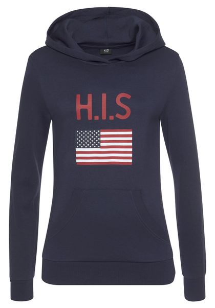 H.I.S Kapuzensweatshirt mit Logodruck und Kängurutasche, günstig online kaufen