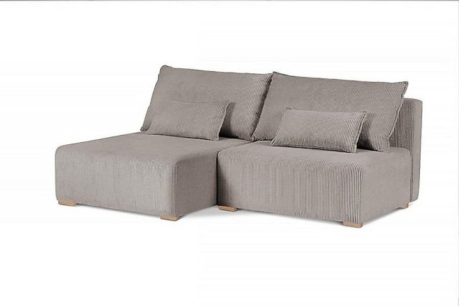 Beautysofa Polsterecke mit Schlaffunktion FLUFFY, 210 cm Polsterecke, mit B günstig online kaufen