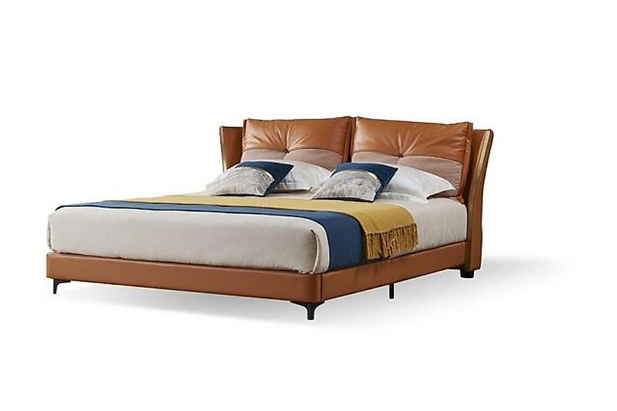 JVmoebel Bett Schlafzimmer Betten Textil Leder Hotel Polster Sitz Stoff Ora günstig online kaufen
