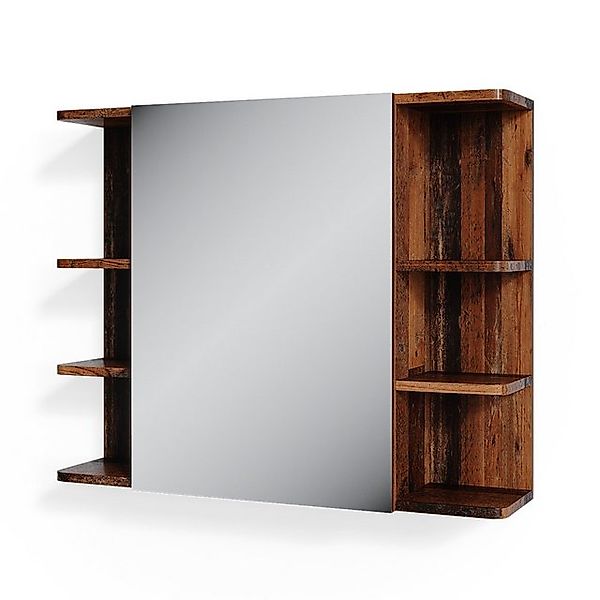 Vicco Badspiegelschrank Fynn Antikholz 80 x 64 cm günstig online kaufen