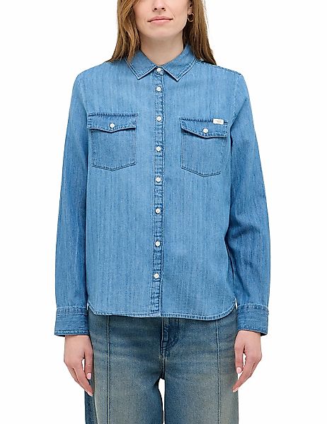 MUSTANG Hemdbluse "Damen Style Sedana Basic Shirt" günstig online kaufen
