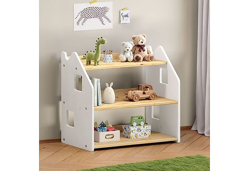 IDIMEX Kinderregal YASMIN, Bücherregal, Montessori Spielzeugregal Kinderzim günstig online kaufen