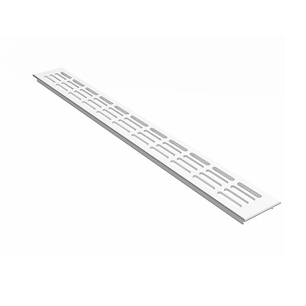 MS Beschläge Lüftungsgitter 60 x 400 mm Weiß RAL 9016 günstig online kaufen