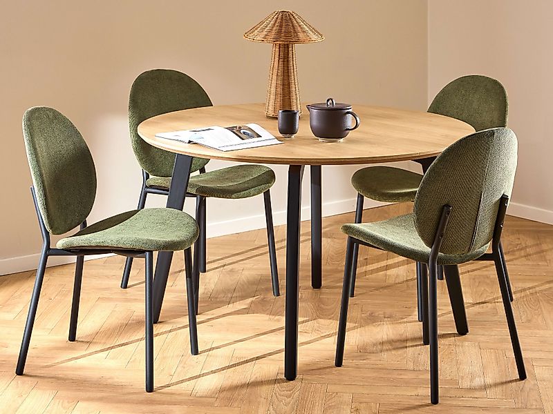 ACTONA GROUP Esszimmer-Set »Essgruppe, Speisetisch mit Wohnzimmerstühlen« S günstig online kaufen