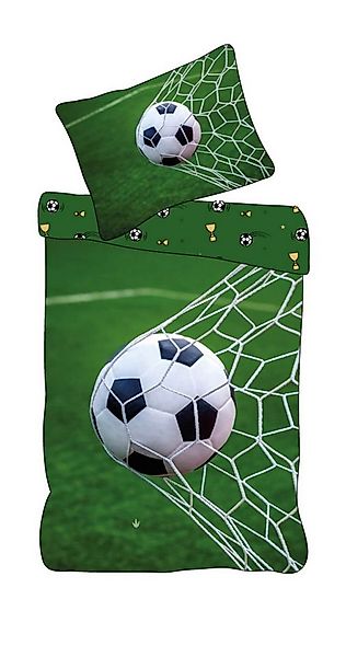 BrandMac Bettwäsche Fußball - Wende-Bettwäsche-Set mit Fussball-Motiv, 135x günstig online kaufen