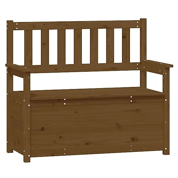 vidaXL Sitzbank Honigbraun 112,5x51,5x96,5 cm Massivholz Kiefer 823562 günstig online kaufen