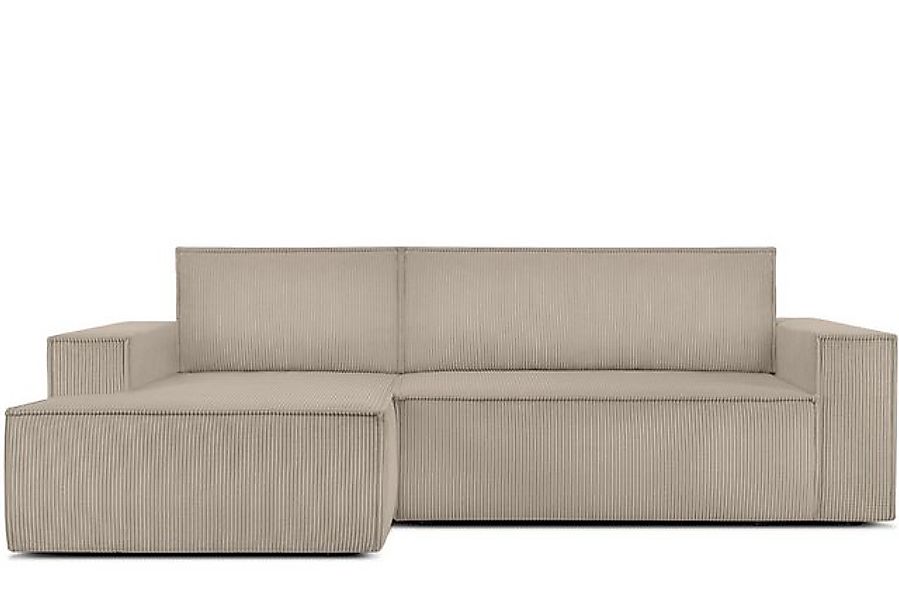 KONSIMO® Ecksofa NAPI Ecksofa links, hergestellt in der EU,mit Schlaffunkti günstig online kaufen