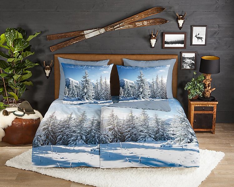 good morning Wendebettwäsche "Albert" 3 Stk. Flanell, Biber, Winter, Warm, günstig online kaufen