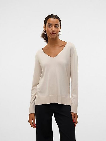 Vero Moda Strickpullover Strickpullover loose fit V-Ausschnitt Langarm VMSI günstig online kaufen