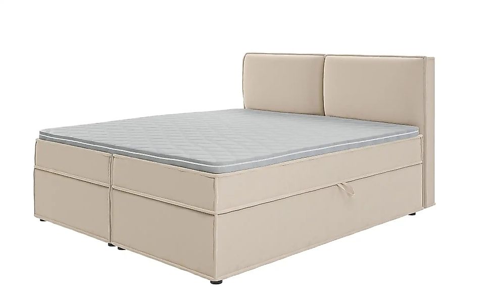 S-STYLE Boxbett mit Stauraum und Topper  H3 Uma ¦ beige ¦ Maße (cm): B: 180 günstig online kaufen