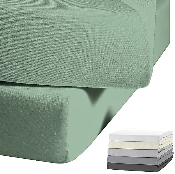 JACK Spannbettlaken JACK by Kaeppel Spannbetttuch Uni Einfarbig, Biber, Gum günstig online kaufen