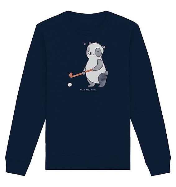 Mr. & Mrs. Panda Longpullover Panda Hockey spielen Größe XL - French Navy - günstig online kaufen