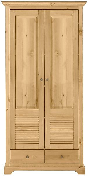 Home affaire Garderobenschrank "Ayanna", Breite 94 cm, 2-türig, aus massive günstig online kaufen