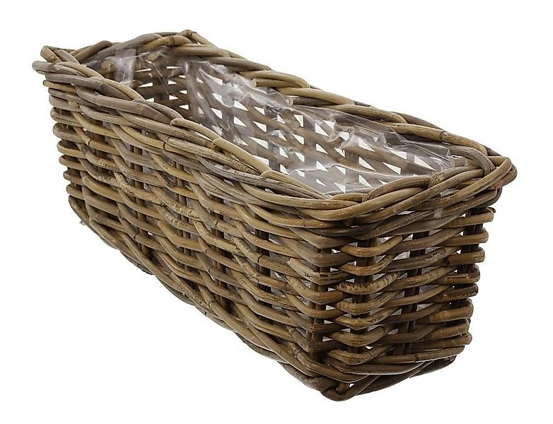 Home-trends24.de Balkonkasten Blumenkasten Pflanzkasten Rattan klein Deko B günstig online kaufen
