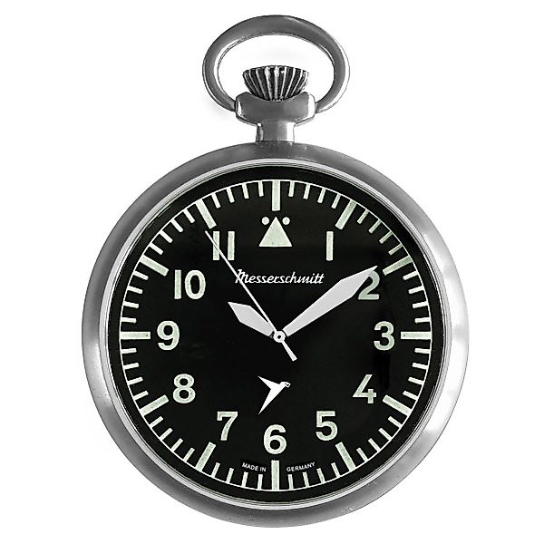 Messerschmitt Taschenuhr im Fliegeruhren-Stil mit Kette, günstig online kaufen