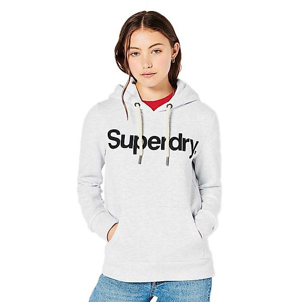 Superdry Core Logo Kapuzenpullover XS Ice Marl günstig online kaufen