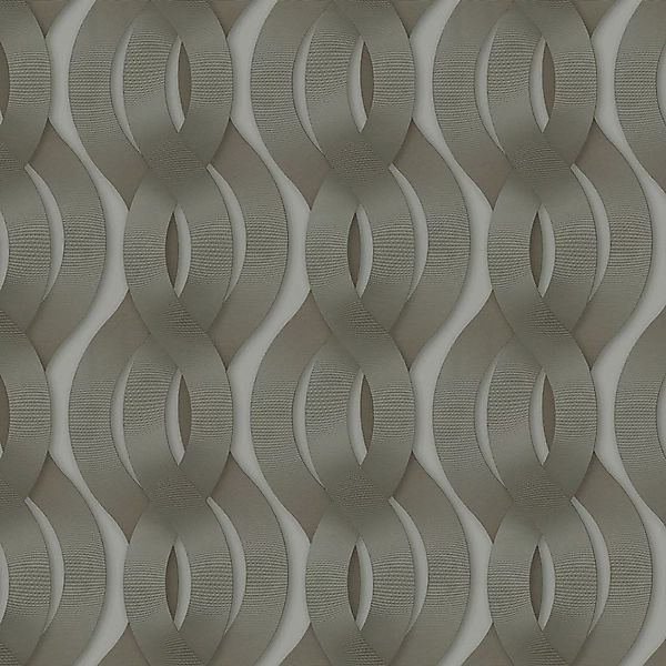 Marburg Vliestapete Grafisch Schlingen Braun-Pearl 10,05 m x 0,70 m FSC® günstig online kaufen