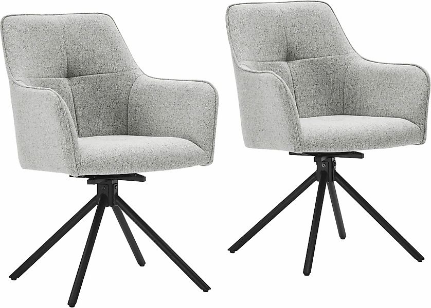 OTTO home Drehstuhl "Haily" (Set) hochwertiger Strukturstoff, robustem Meta günstig online kaufen