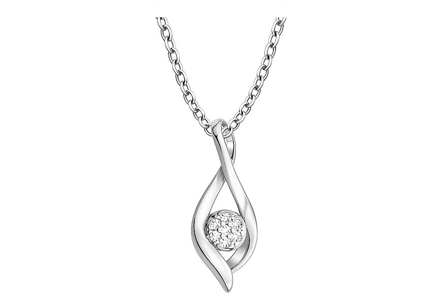 Sofia Milani Kette mit Anhänger Zirkonia, 925 Silber Damen Schmuck - N08830 günstig online kaufen