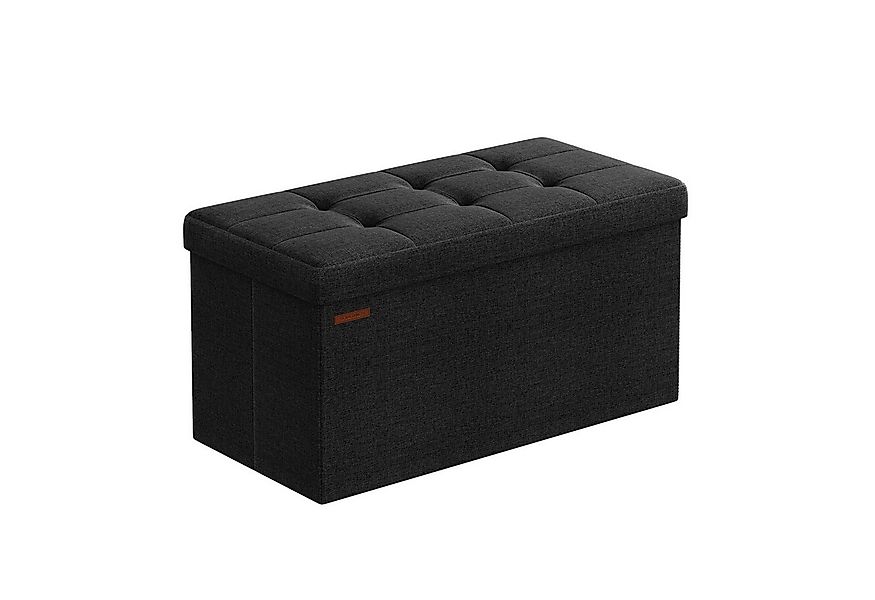 SONGMICS Sitzbank sitzhocker, 76/110cm mit Stauraum, klappbare Sitztruhe, F günstig online kaufen