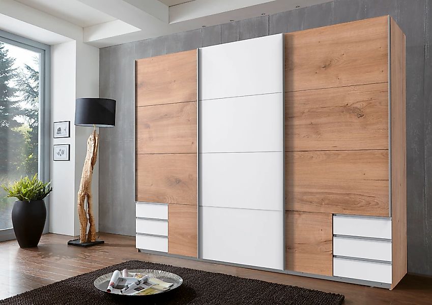 Wimex Schwebetürenschrank "Emden" Mit Außenschubkästen günstig online kaufen
