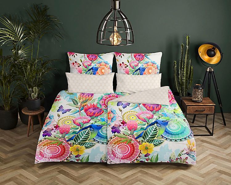 hip Wendebettwäsche "Chess" 2 Stk. Mako-Satin, 135x200, Reißverschluss, Wen günstig online kaufen