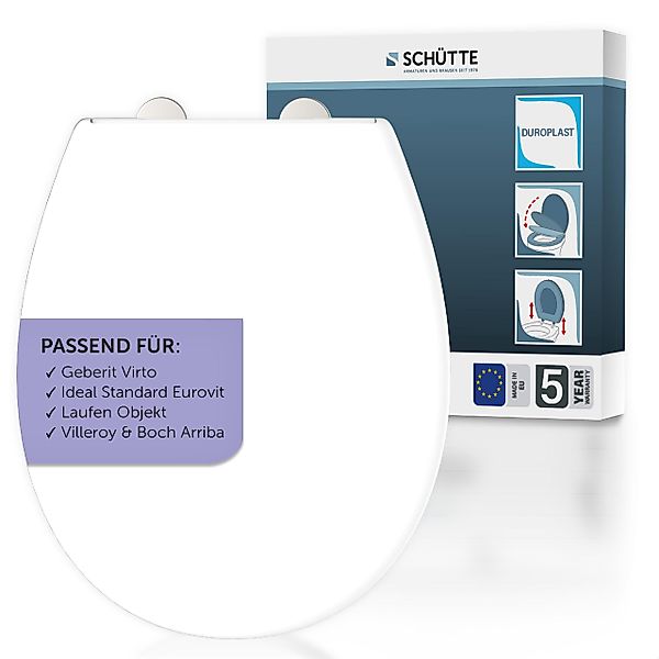 Schütte WC-Sitz Duroplast, WHITE PRO 1 günstig online kaufen