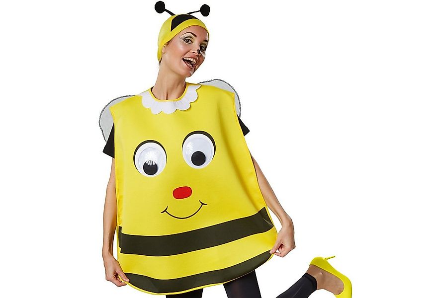 dressforfun Kostüm Unisexkostüm Cartoon Biene, Poncho in Einheitsgröße günstig online kaufen