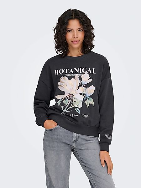 ONLY Sweatshirt "ONLFLEUR L/S O-NECK BOX UB SWT", Baumwollmischung, oversiz günstig online kaufen