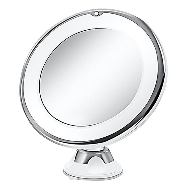 ZEUOPQ Kosmetikspiegel LED-Licht Kosmetikspiegel, Saugnapf, 360°Drehbar günstig online kaufen