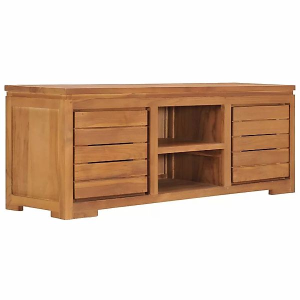 Tv-schrank 110 X 30 X 40 Cm Teak Massivholz günstig online kaufen