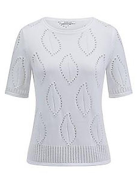 Rundhals-Pullover Peter Hahn weiss günstig online kaufen