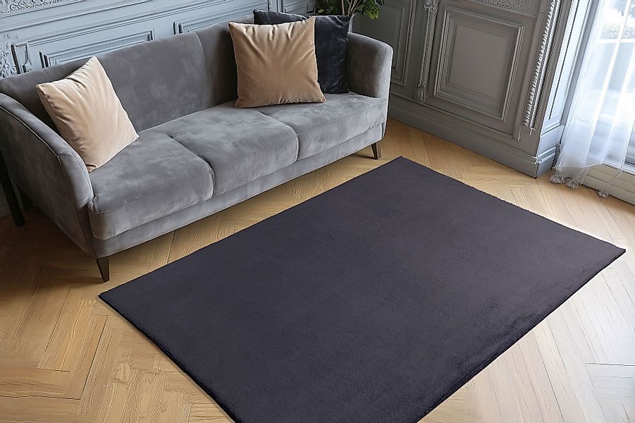 Obsession Fellteppich »Infinity 200«, rechteckig, 40 mm Höhe, Kunstfel, Uni günstig online kaufen