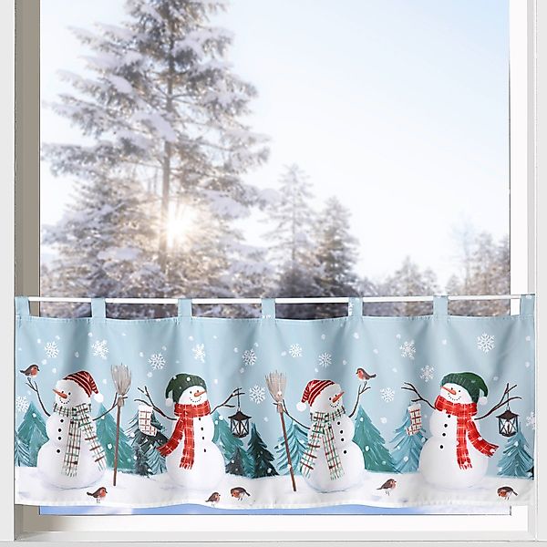heimtexland Scheibengardine Weihnachten Deko Gardine Bistro günstig online kaufen