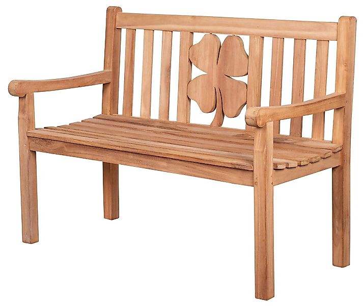 bene living Gartenbank Teakholz Kleeblatt 120 günstig online kaufen