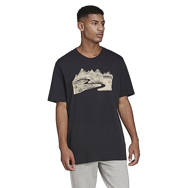 Adidas Originals Adventure Ink Kurzärmeliges T-shirt M Black günstig online kaufen