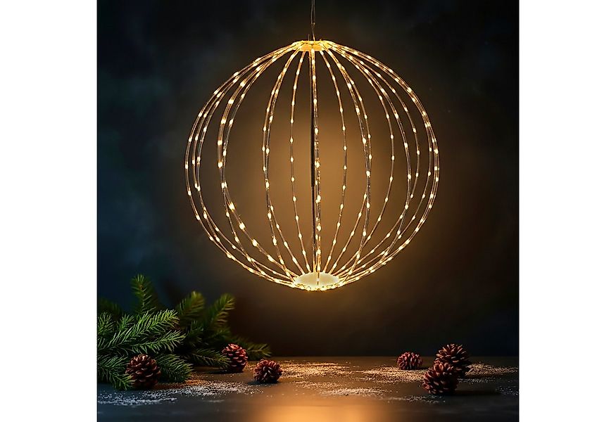 Spetebo LED-Dekofigur Leuchtkugel zum hängen für Außen 50 cm - 295 LED (Anz günstig online kaufen