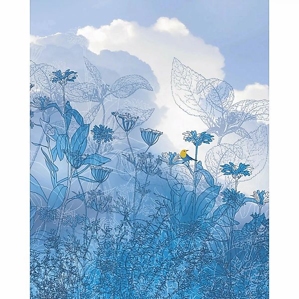 Sanders & Sanders Fototapete Blauer Himmel Blau 200 x 250 cm 611954 günstig online kaufen