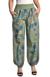 Mississhop Haremshose Baumwollhose Damenhose Aladinhose Blumenprint günstig online kaufen