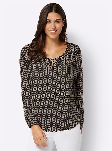 Sieh an! Klassische Bluse Schlupf-Bluse günstig online kaufen